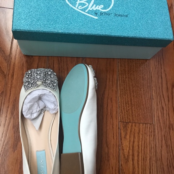 Betsey Johnson Blue Flats- New in Box - Picture 2 of 5
